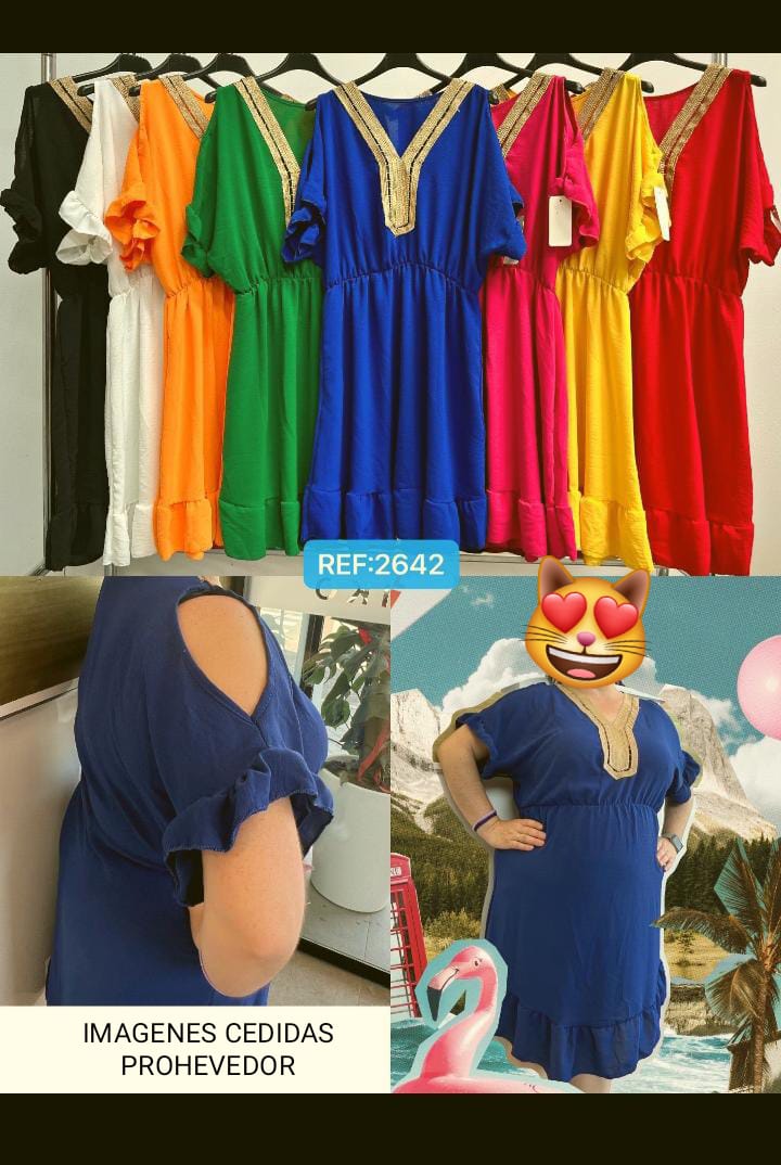 Vestido algodon modelo Roma