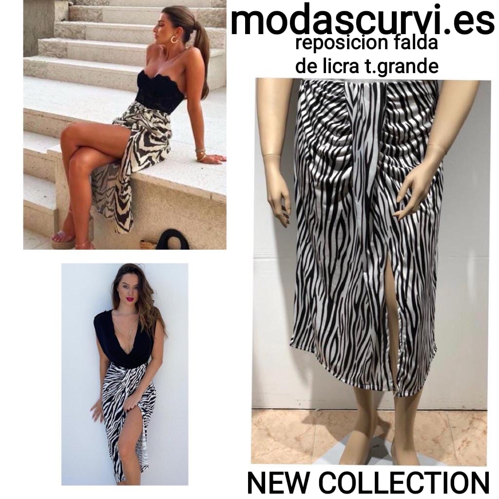 Falda zebra animal print modascurvi.com
